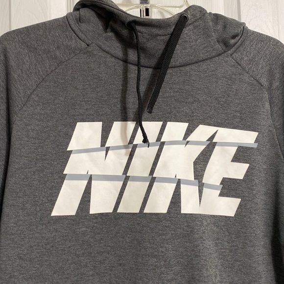 Nike Gray Hoodie with White Logo - Picture 4 of 12